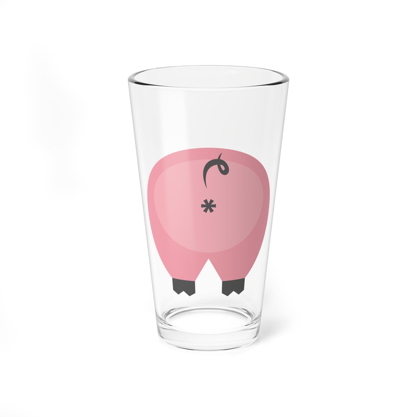 16oz Home Stuff > Kitchen & Dining > 16oz Pint Glass Funny Pig Butt 16oz Pint Glass – Cheeky Gift for Animal Lovers