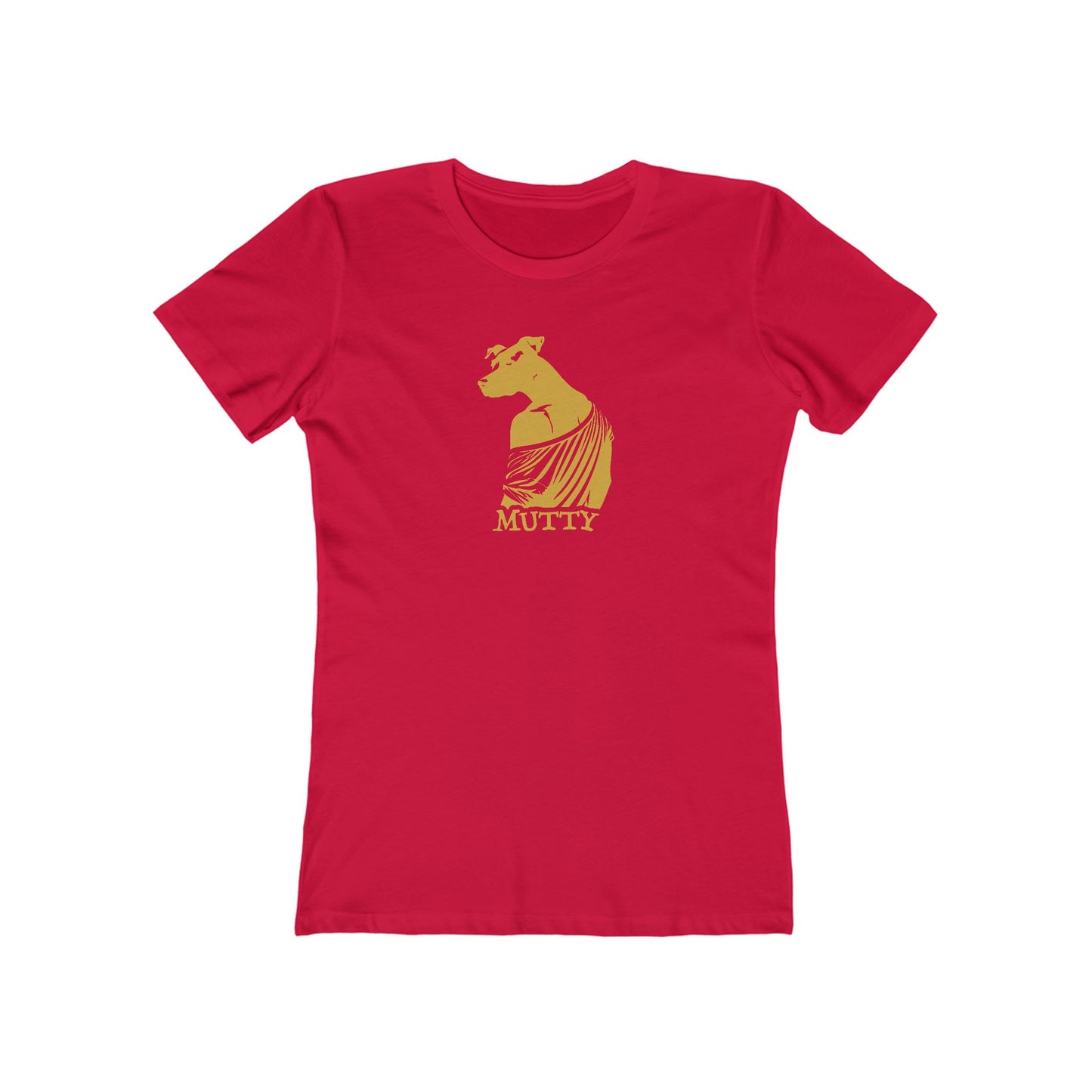 Mutty Dog Women’s Slim Fit Tee – Witty Anthropomorphic Graphic Shirt for Dog Nerds | Made in USA
