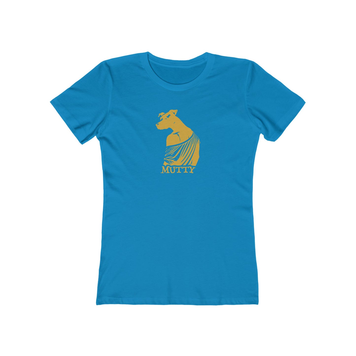 Mutty Dog Women’s Slim Fit Tee – Witty Anthropomorphic Graphic Shirt for Dog Nerds | Made in USA