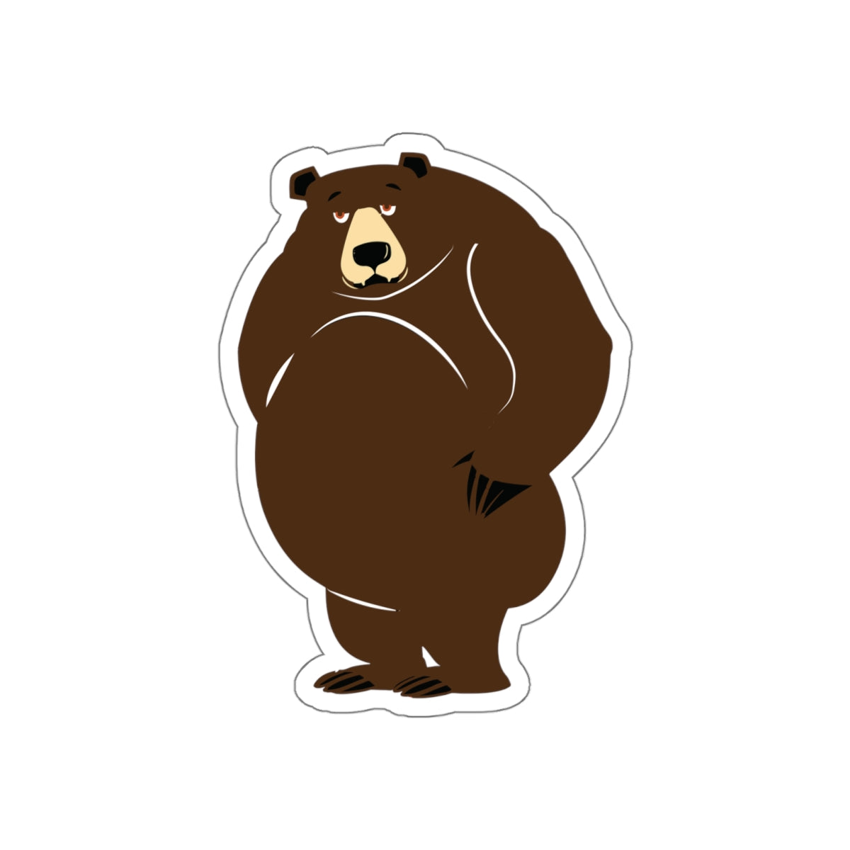 Big Hairy Bear Sticker - Funny Gay Animals Collection – Geekists