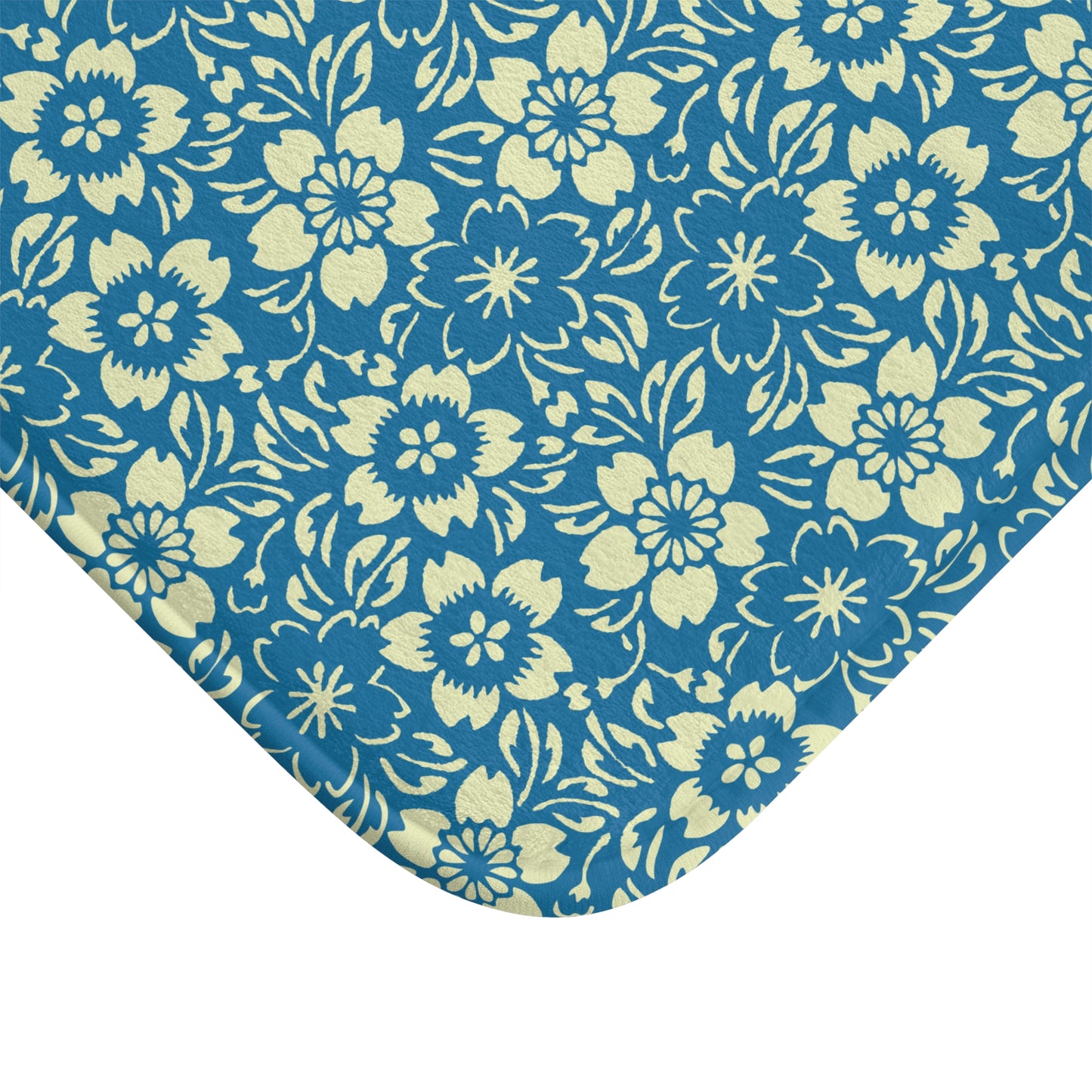 Customize Me! Floral Bath Mat – Memory Foam Comfort, Custom HEX Colors