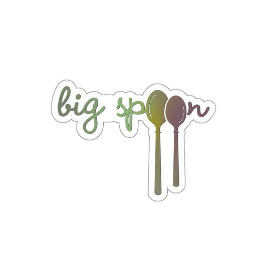 Big Spoon Large Vinyl Sticker — Graphic — Front