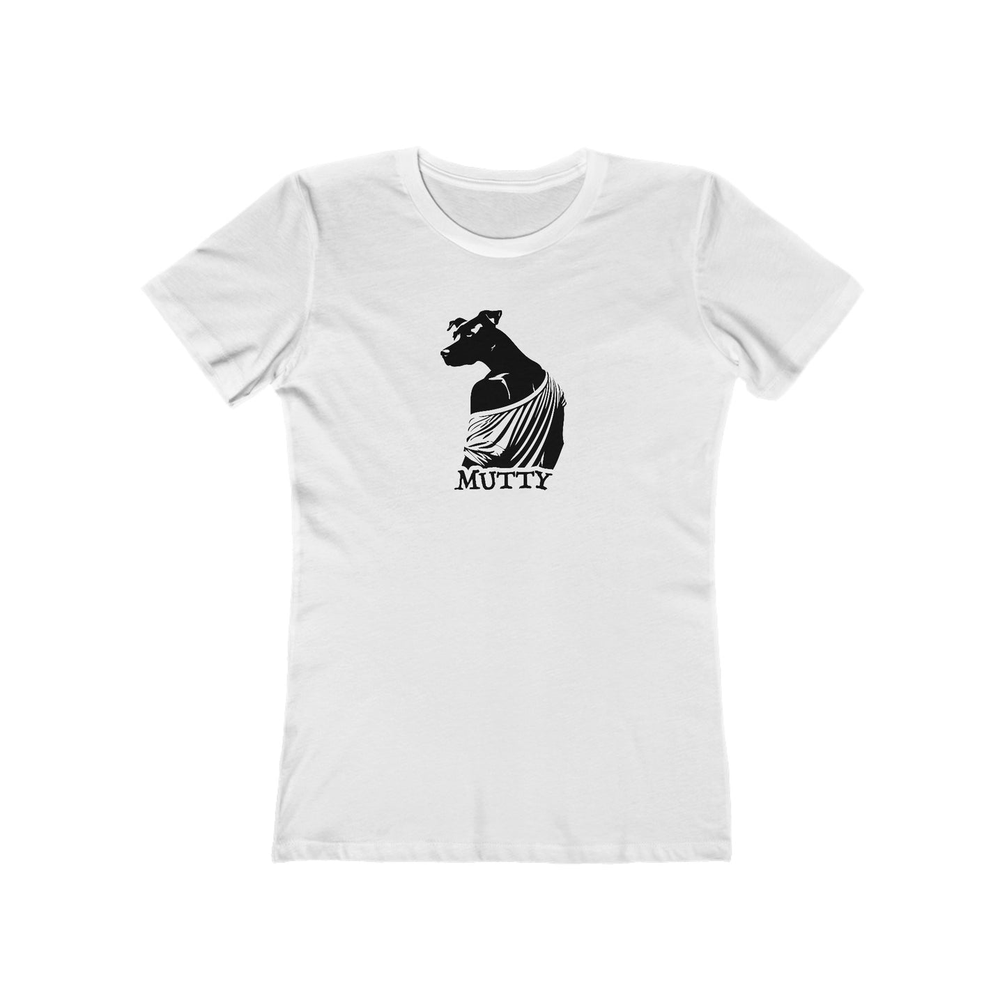 Mutty Dog Women’s Slim Fit Tee – Witty Anthropomorphic Graphic Shirt for Dog Nerds | Made in USA