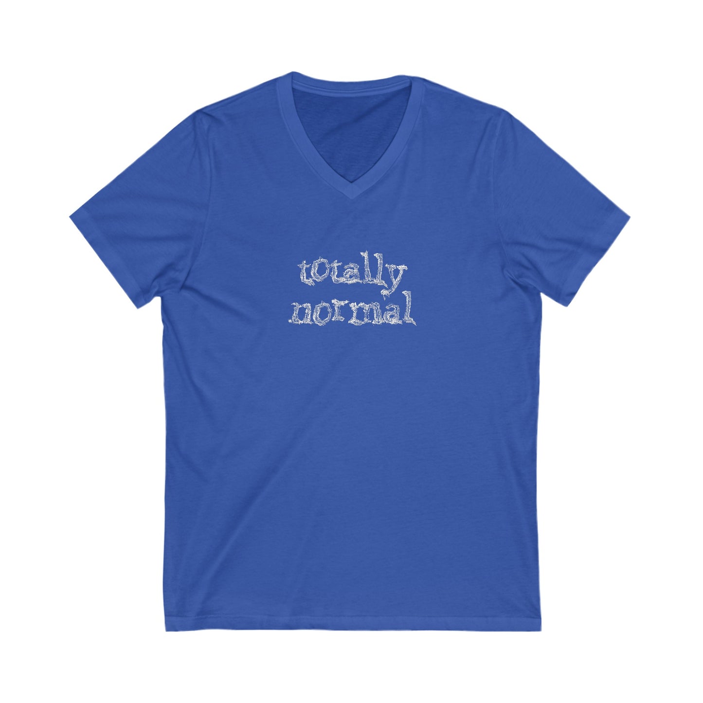 V-neck Men's Clothing Regular fit Short Sleeve T-shirts Unisex V-neck Women's Clothing True Royal