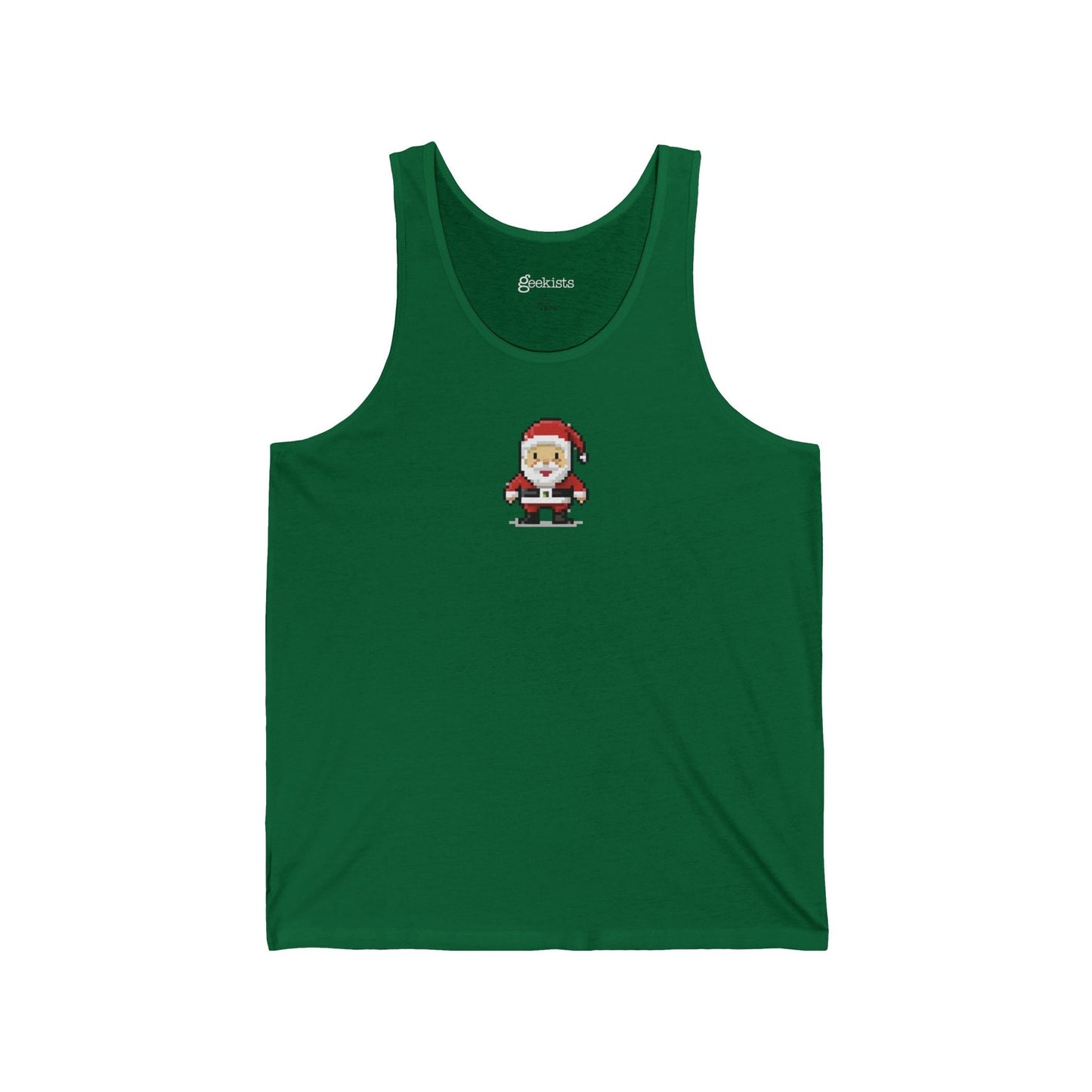 Tank Top 8-Bit Santa Unisex Tank Top | Lightweight Jersey Tank | Graphic Shirts for Summer