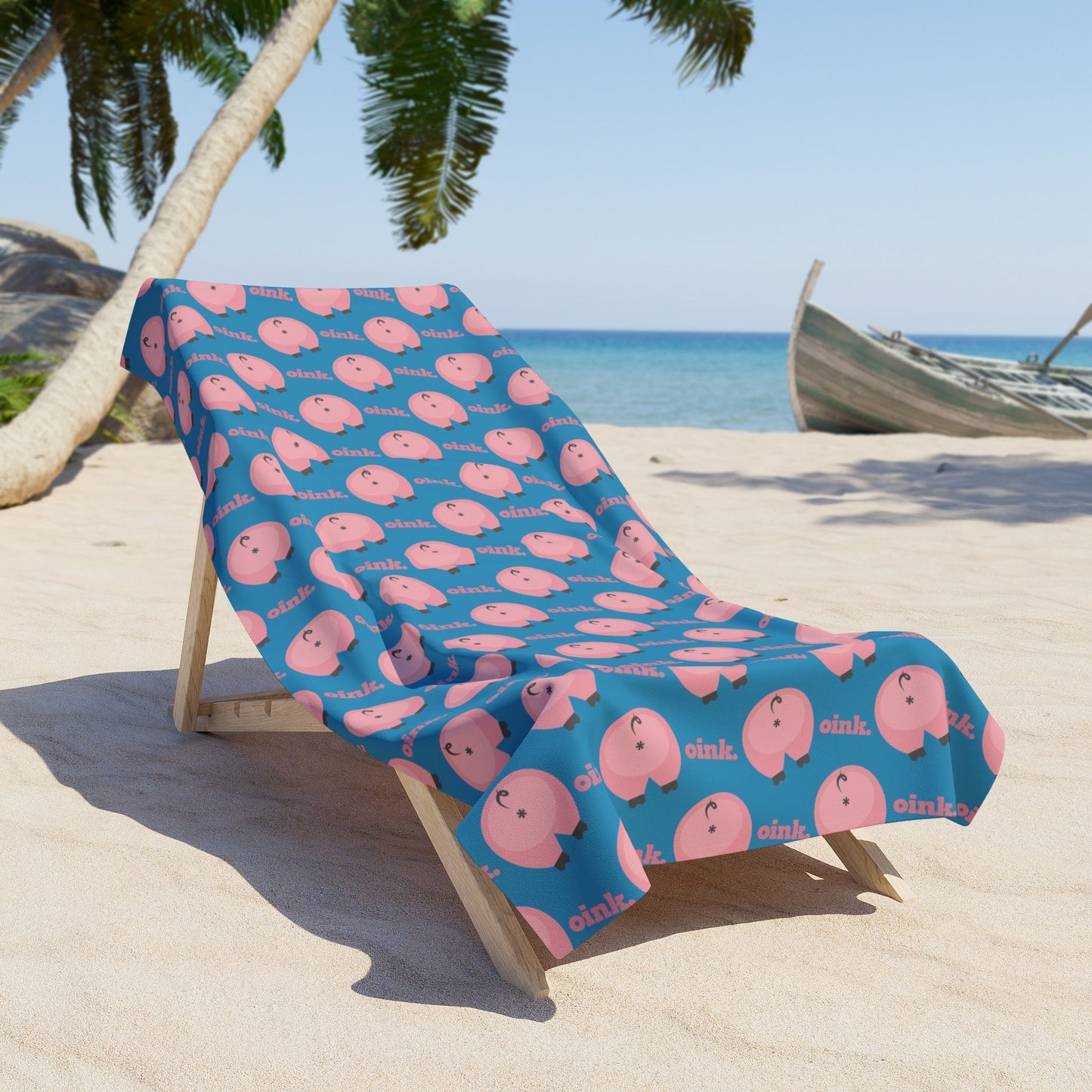 36-72 Home Stuff > Outdoor Living > Plush Beach Towel Gay Pig Beach Towel – Bold, Funny & Queer Towel for Poolside Pride