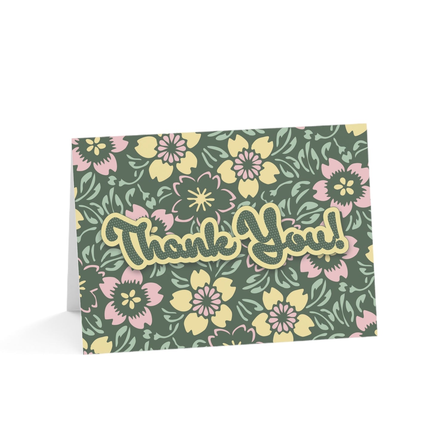 Paper Stuff > Gift Giving > Greeting Cards Floral Thank You Card | Sweet Sentiment Greeting with Envelope