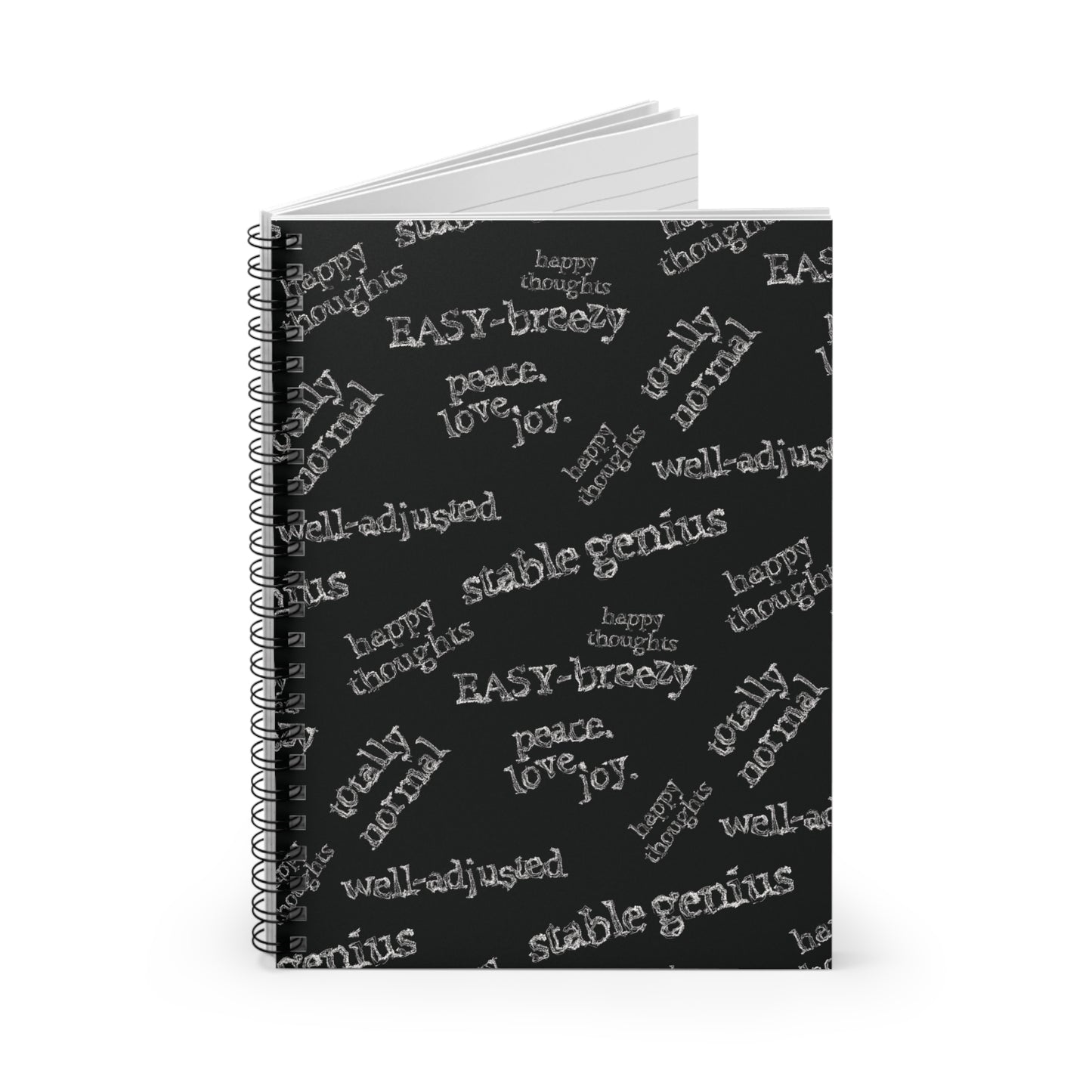Ironic Sayings Notebook | Funny Spiral Journal for Dark Thoughts