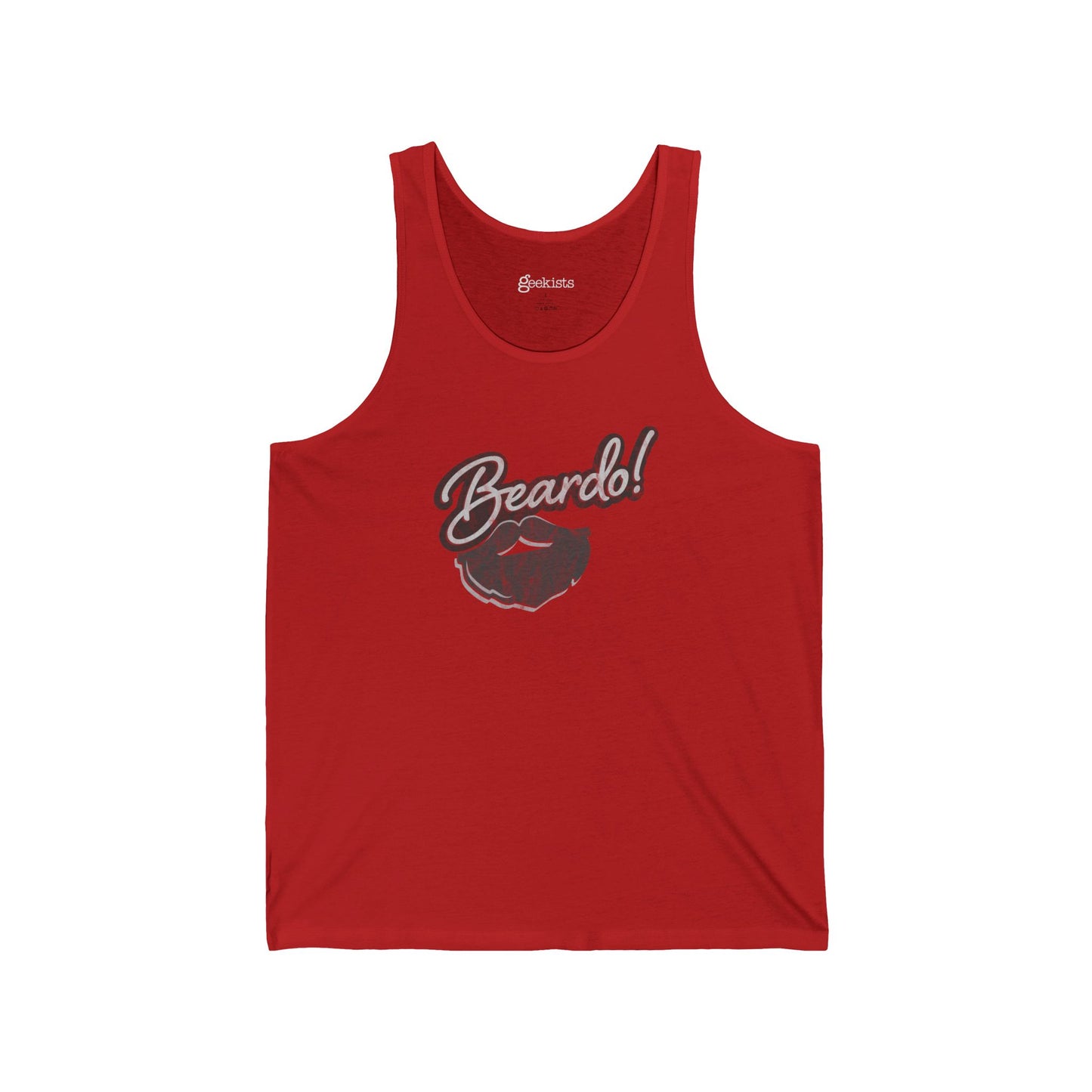 Beardo! Retro Punny Beard Tank – Lightweight Graphic Shirt for Nerdy Pogonophiles