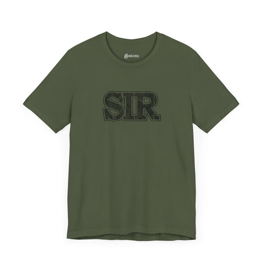 sir alpha guy military nerd t-shirt – distressed – asphalt