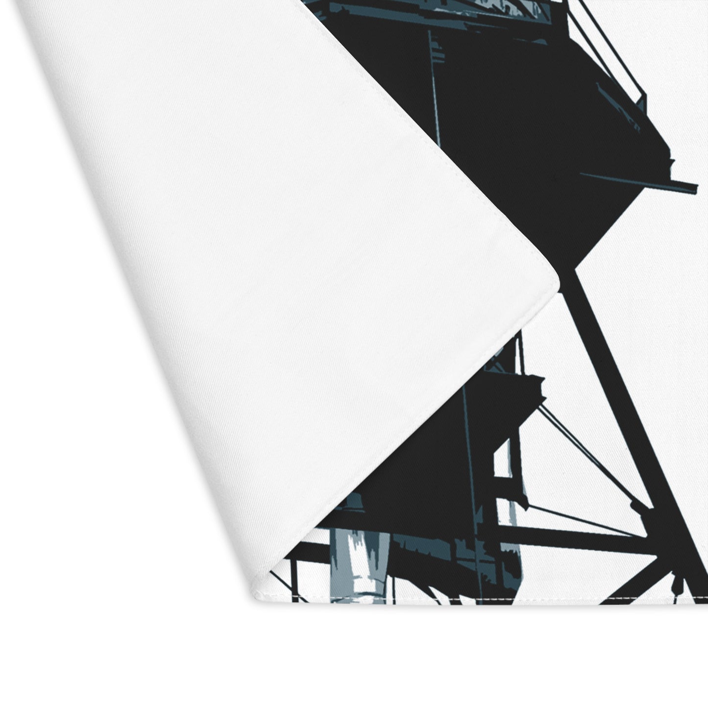 NYC Water Tower Cotton Twill Placemat — Graphic — Detail
