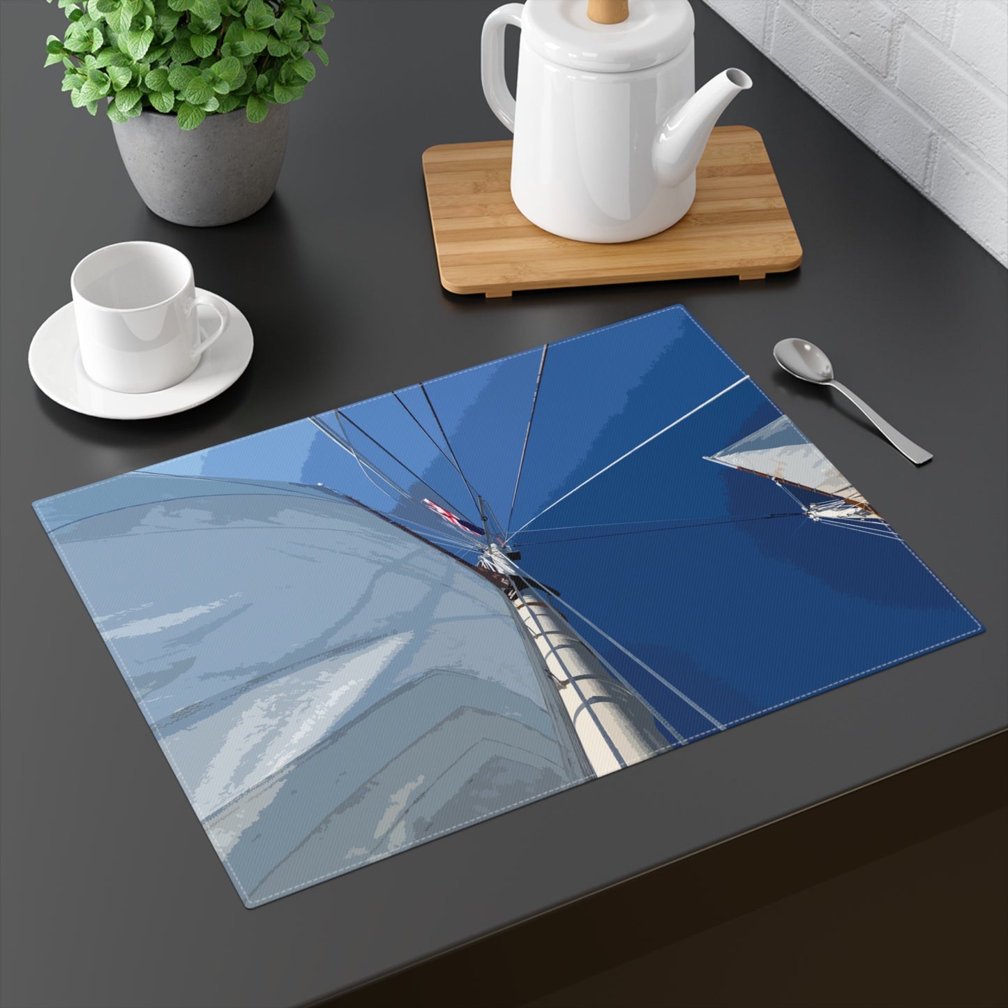 Cape Cod Sails Placemat — Coastal Home Decor — Primary Image