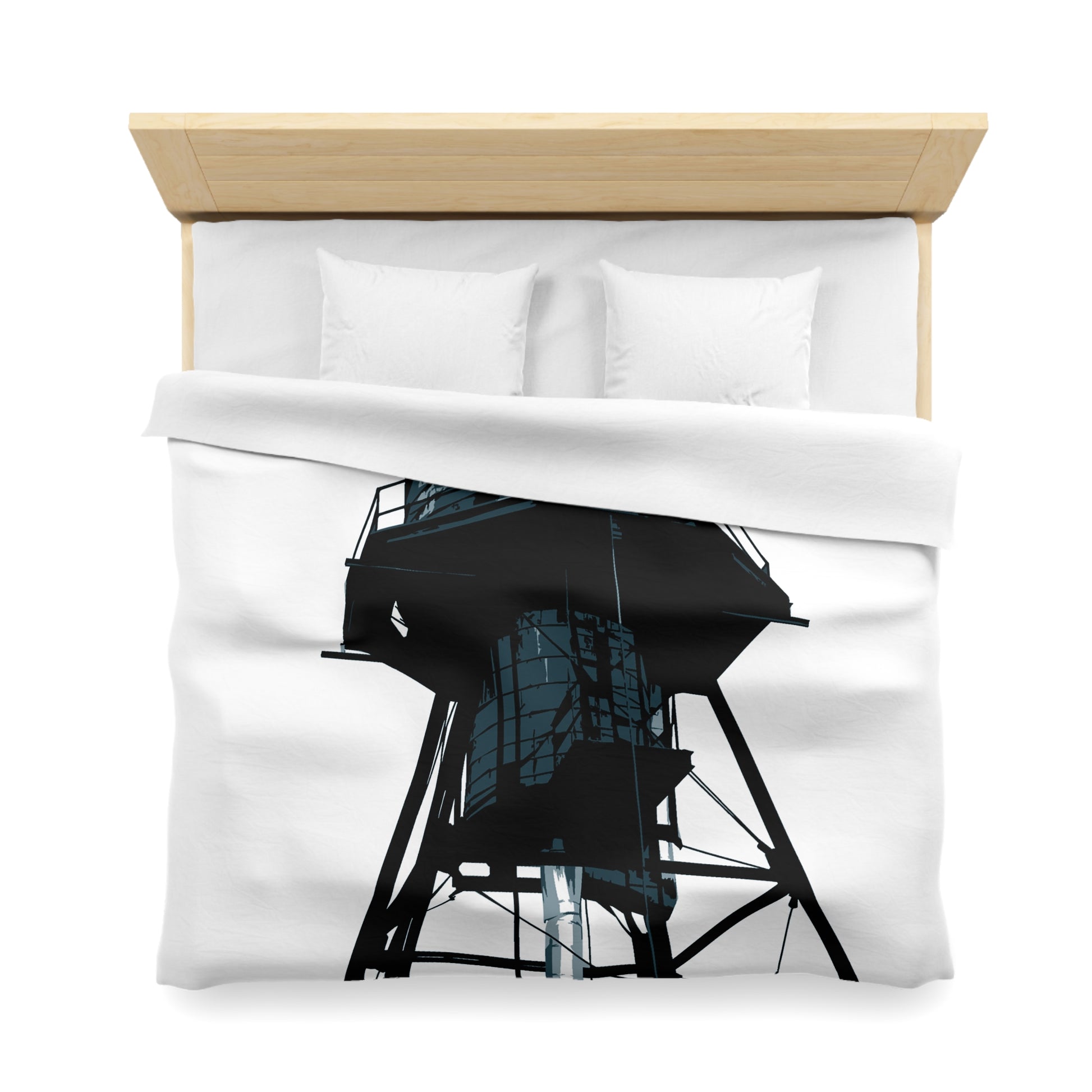 NYC Water Tower Microfiber Duvet Cover — Graphic — Front