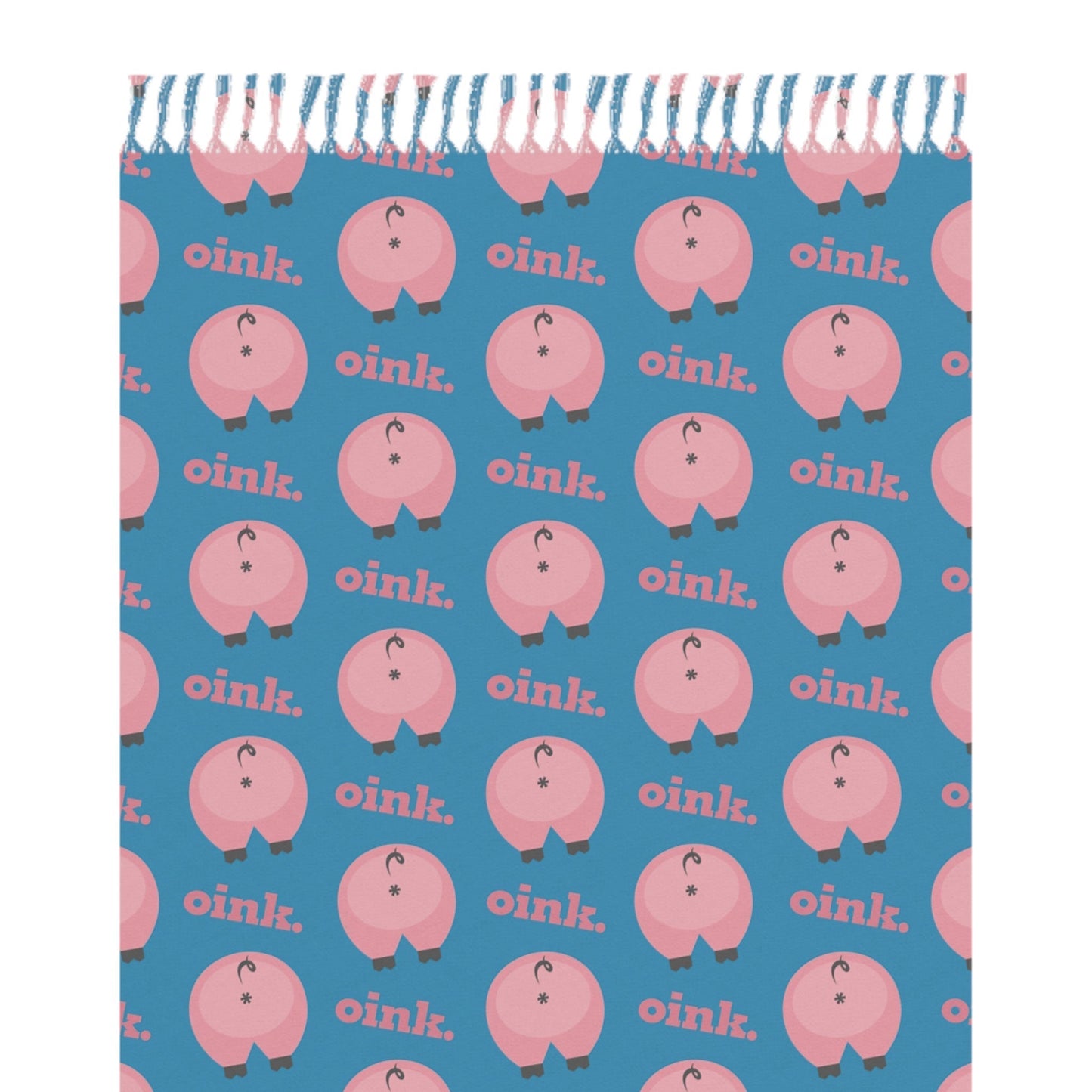 Home Stuff > Outdoor Living > Boho Beach Blanket Funny Pig Butt Pattern Boho Beach Blanket – Quirky Bedding for Animal Lovers