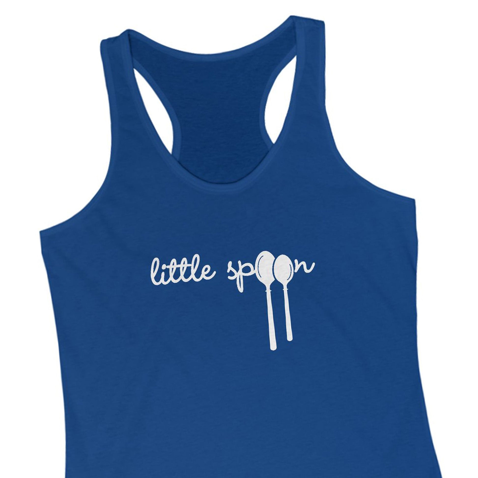 Little Spoon Racerback Tank Top — Minimalist Print — Primary Image