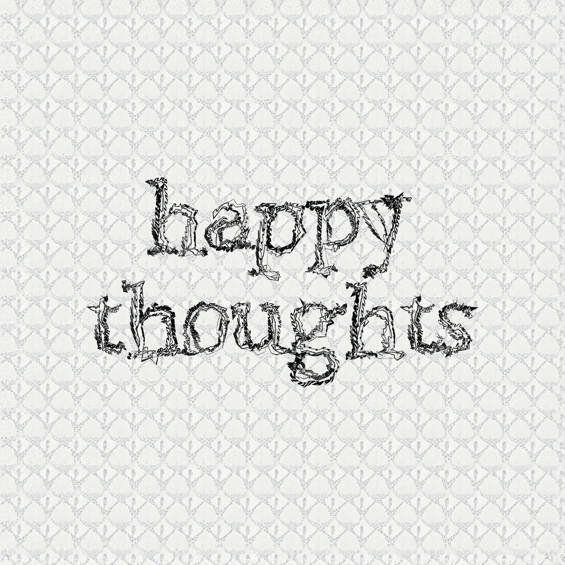 Kitchen & Dining Happy Thoughts Pint Glass, Sarcastic & Cynical Drinkware | Beer Glasses, Drinking & Mixing Glassware, 16 oz