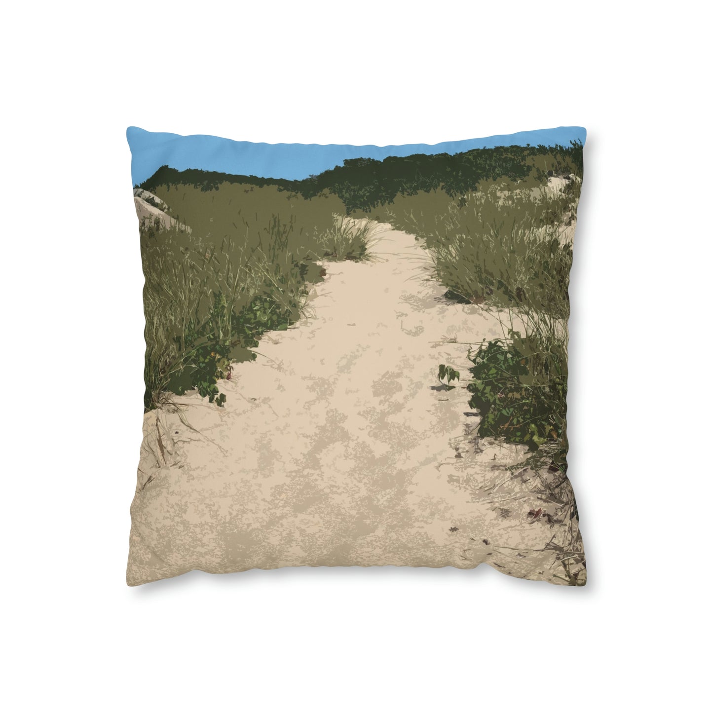 Cape Cod Beach Path Pillow Cover — Coastal Home Decor — Primary Image
