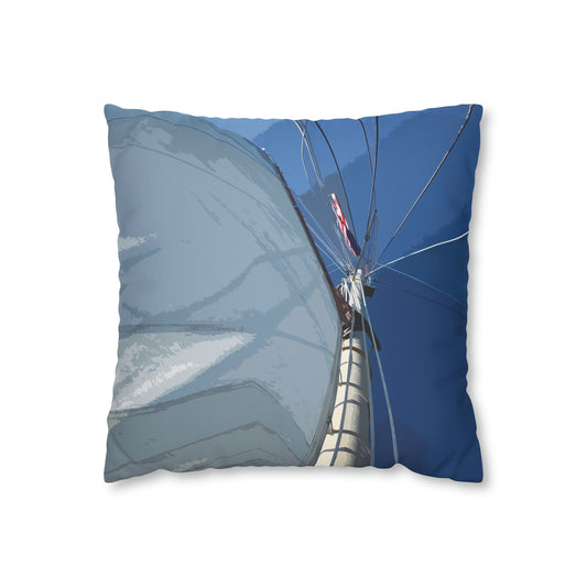 Cape Cod Sails Pillow Cover — Coastal Home Decor — Primary Image