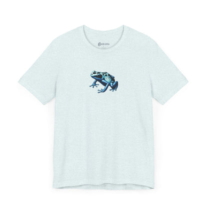 Heather-Ice-Blue-3XL Clothing Stuff > Shirts & Tops > Lightweight Jersey Tee Frog T-Shirt for Biology Nerds | 8 Species Available | Unisex Lightweight Tee