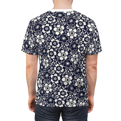 T-Shirt All-Over-Pattern Crew neck Made in USA Men's Clothing Regular Fit Short Sleeve T-shirts Unisex