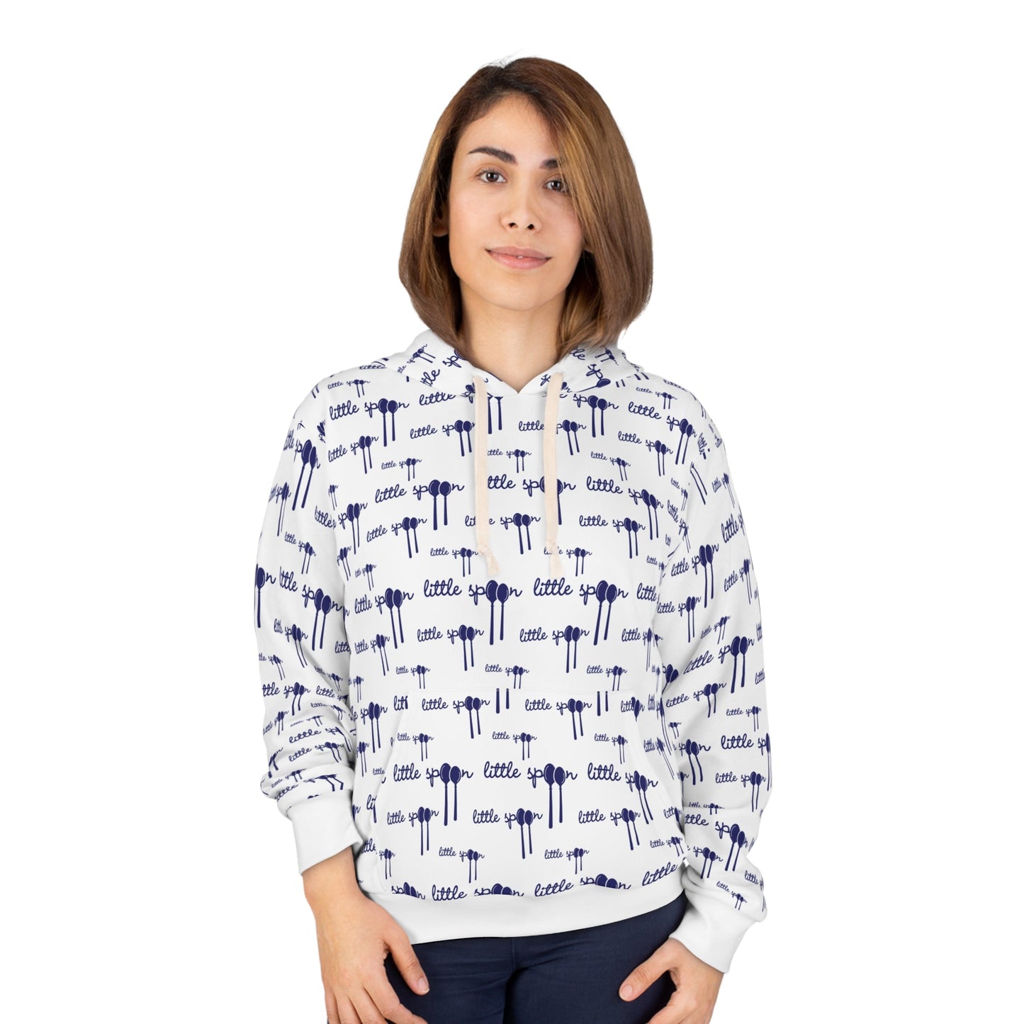 little spoon hoodie for couples | model2