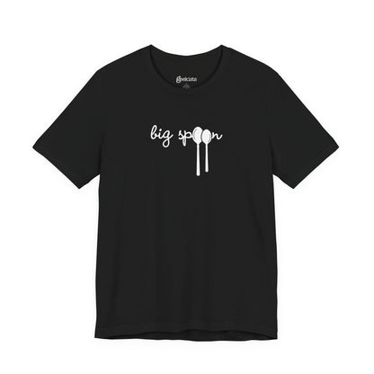 Black / 5XL Clothing Stuff > Shirts & Tops > Short Sleeve Jersey Tee Big Spoon | Short Sleeve Jersey Tee