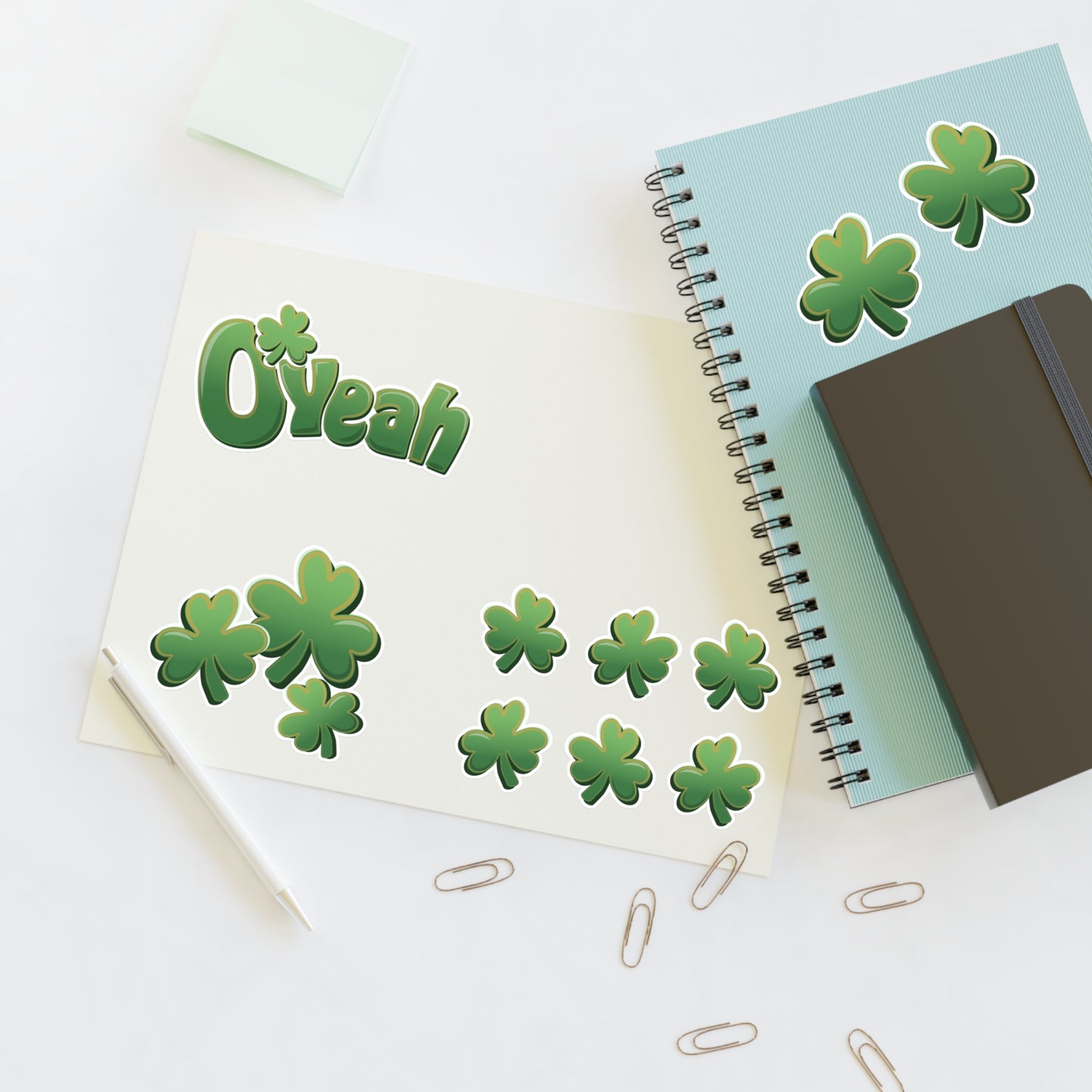 Find the Nerdy Leprechaun Sticker Sheets | St. Patrick’s Day Vinyl Decals | Shamrock-Themed Craft Stickers