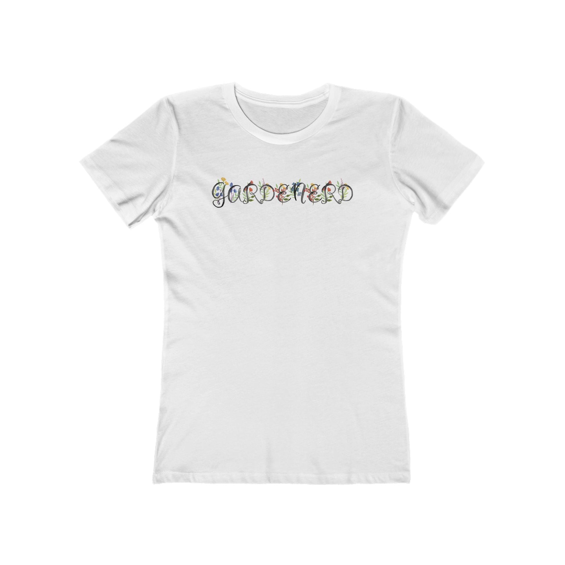 Solid-White-3XL T-Shirt Gardenerd Women’s Slim Fit Tee – Funny Floral Garden Nerd Shirt for Plant Lovers | Made in USA | Free Shipping