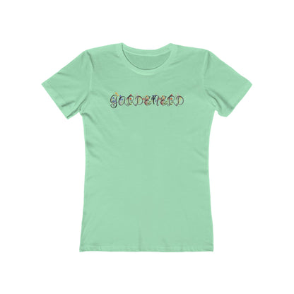 T-Shirt Gardenerd Women’s Slim Fit Tee – Funny Floral Garden Nerd Shirt for Plant Lovers | Made in USA | Free Shipping