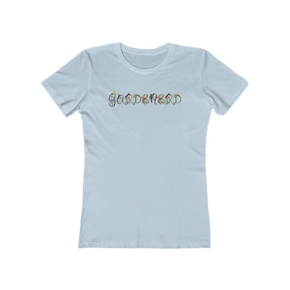 Solid-Light-Blue-2XL T-Shirt Gardenerd Women’s Slim Fit Tee – Funny Floral Garden Nerd Shirt for Plant Lovers | Made in USA | Free Shipping