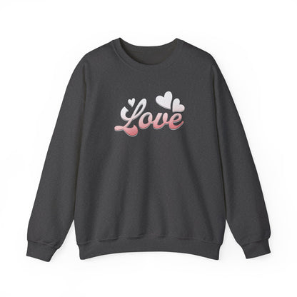 Sweatshirt Love Heart Graphic Tee – Red Valentine’s Shirt