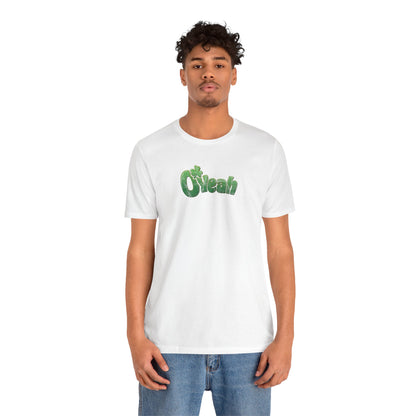 O'Yeah Retro Distressed T-Shirt | Funny Irish Graphic Tee | St. Patrick's Day Vintage-Looking Shirt