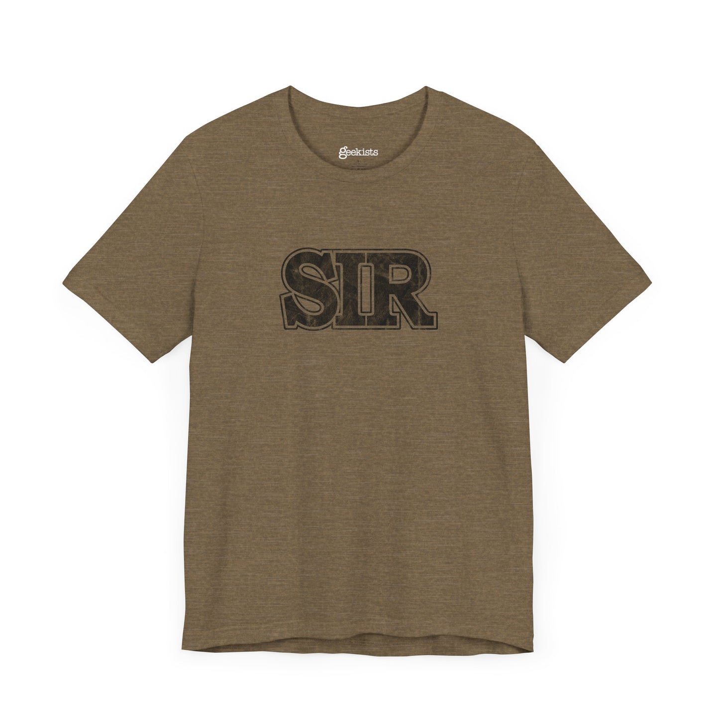 T-Shirt Crew neck Men's Clothing Retail Fit T-shirts Unisex Heather Olive