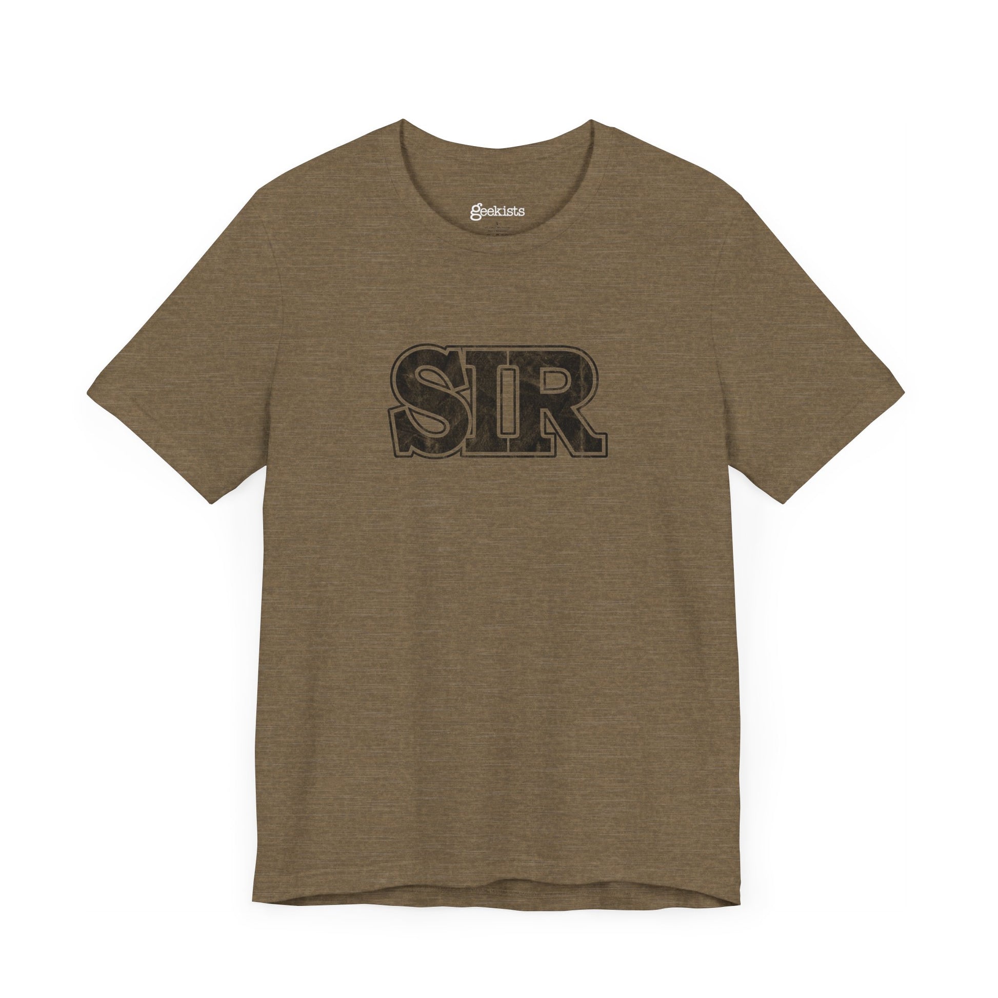 T-Shirt Crew neck Men's Clothing Retail Fit T-shirts Unisex Heather Olive