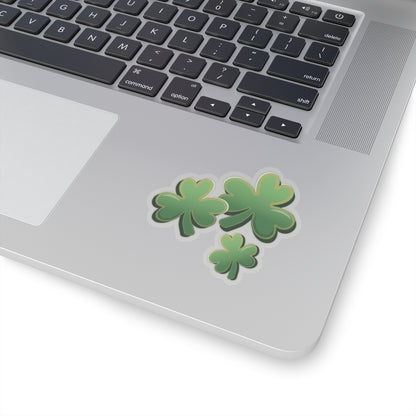 Shamrocks for Luck Vinyl Sticker | 3 Lucky Clovers