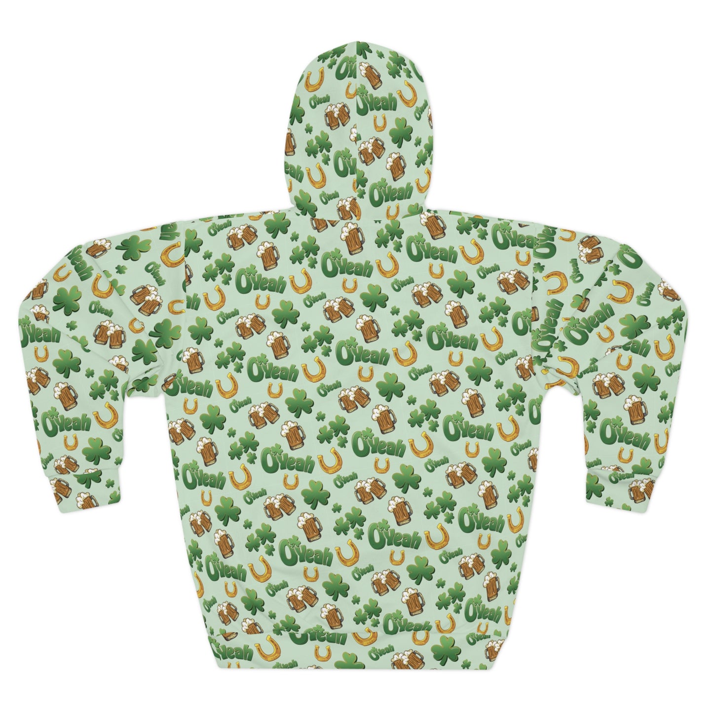 Find the Nerdy Leprechaun Hoodie | Interactive St. Patrick’s Day Print | Shamrocks & Frothy Beer