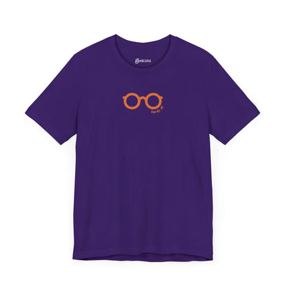 Purple-4XL Clothing Stuff > Shirts & Tops > Lightweight Jersey Tee Nerdy AF Graphic Tee | Unisex Funny Nerd Shirt for Geeks