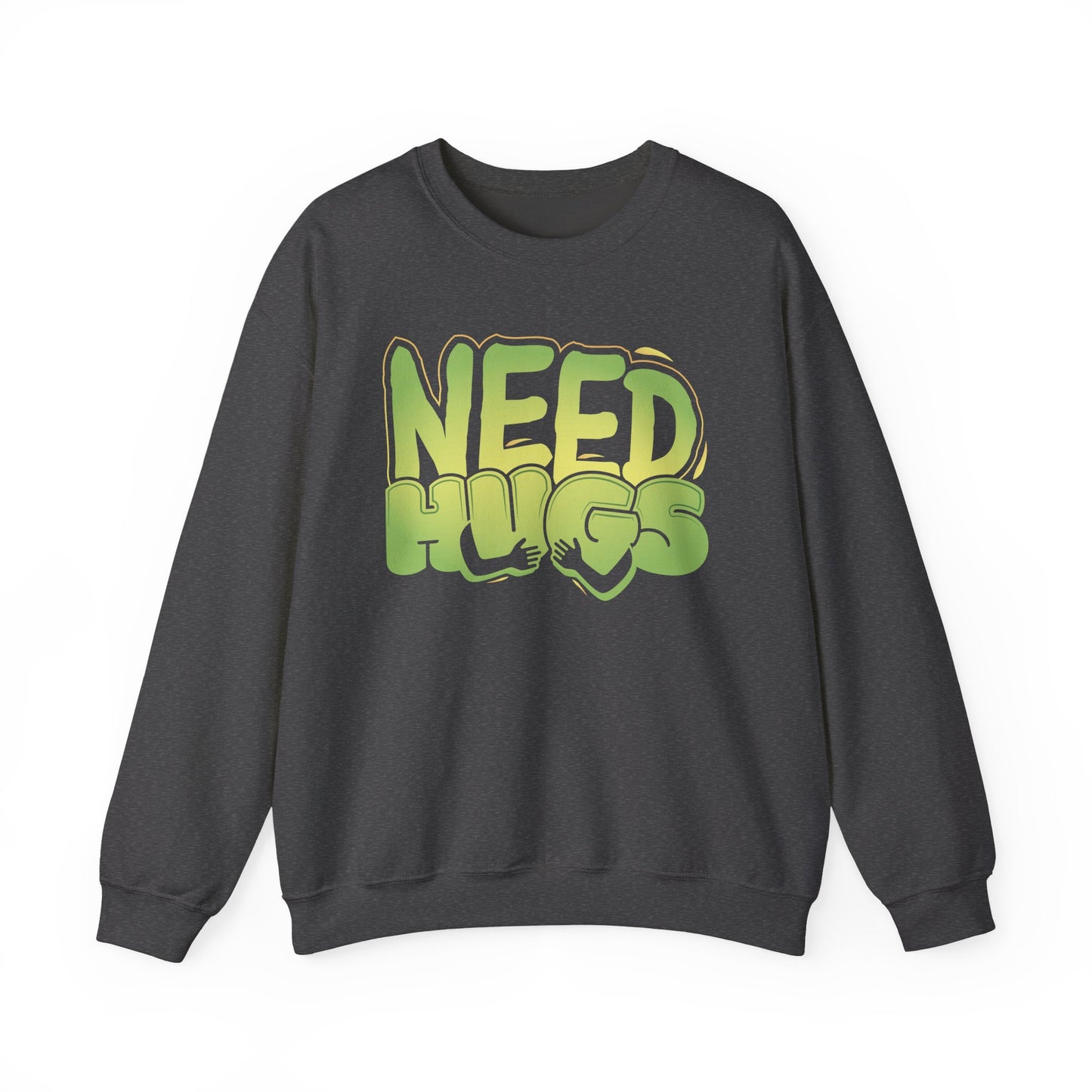 Need Hugs sweatshirt design – warm, comforting graphic for self-care and supportive gifting | variant