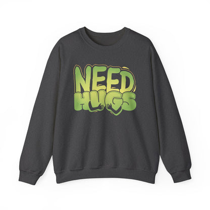 Need Hugs sweatshirt design – warm, comforting graphic for self-care and supportive gifting | variant