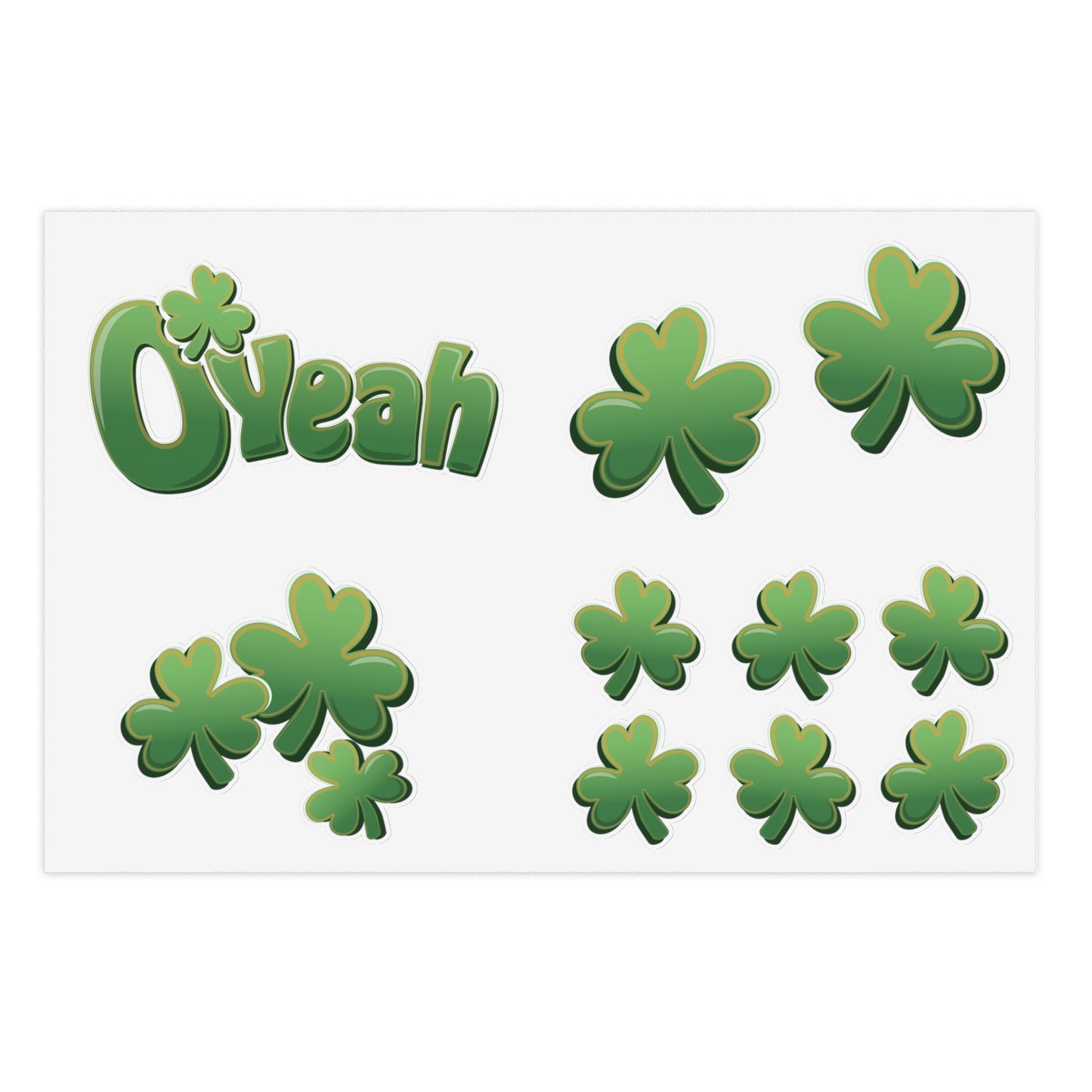 Find the Nerdy Leprechaun Sticker Sheets | St. Patrick’s Day Vinyl Decals | Shamrock-Themed Craft Stickers