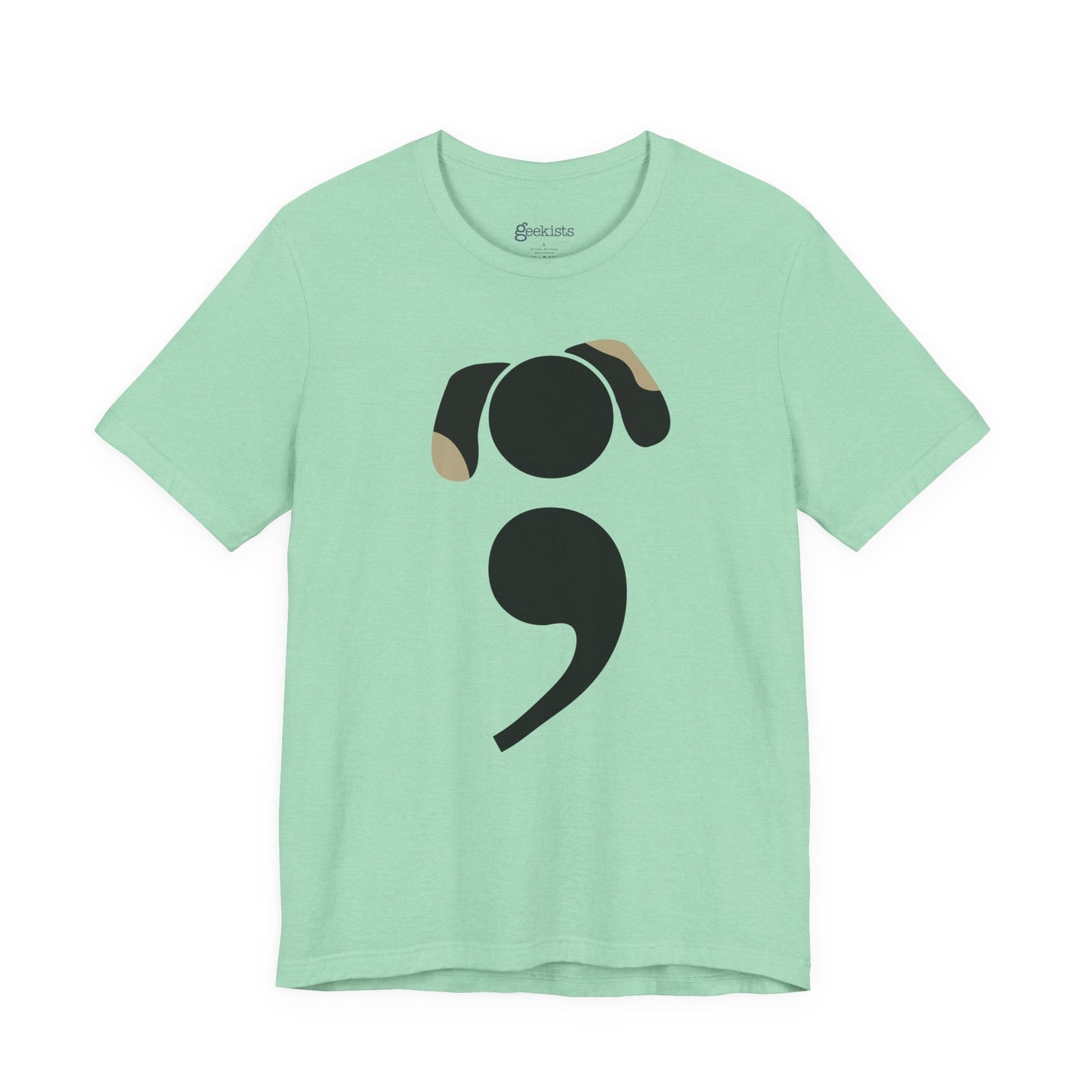 Bookish dog tee for grammar nerds and dog parents | variant