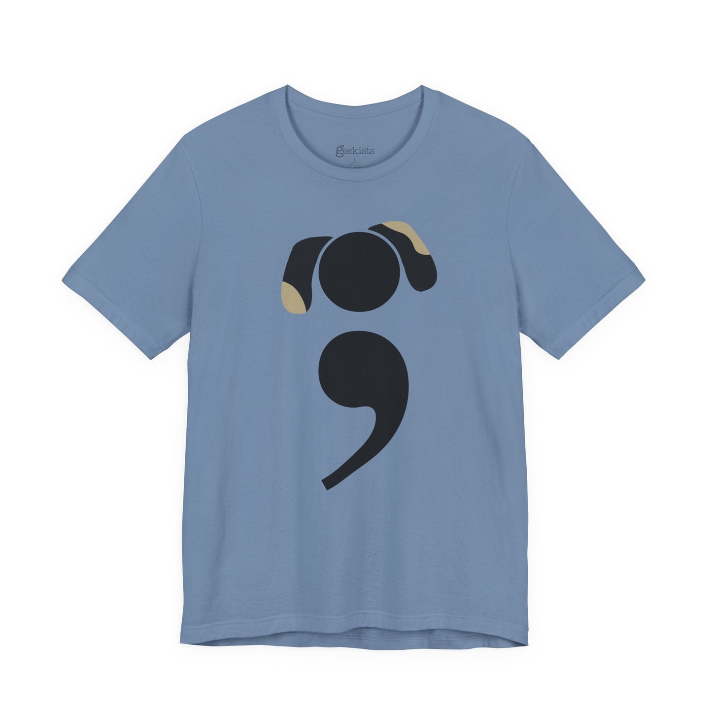 Bookish dog tee for grammar nerds and dog parents | variant