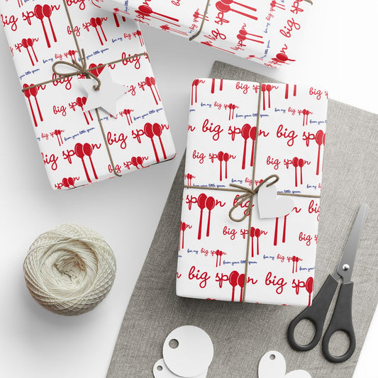 big spoon wrapping paper for couples | main variant
