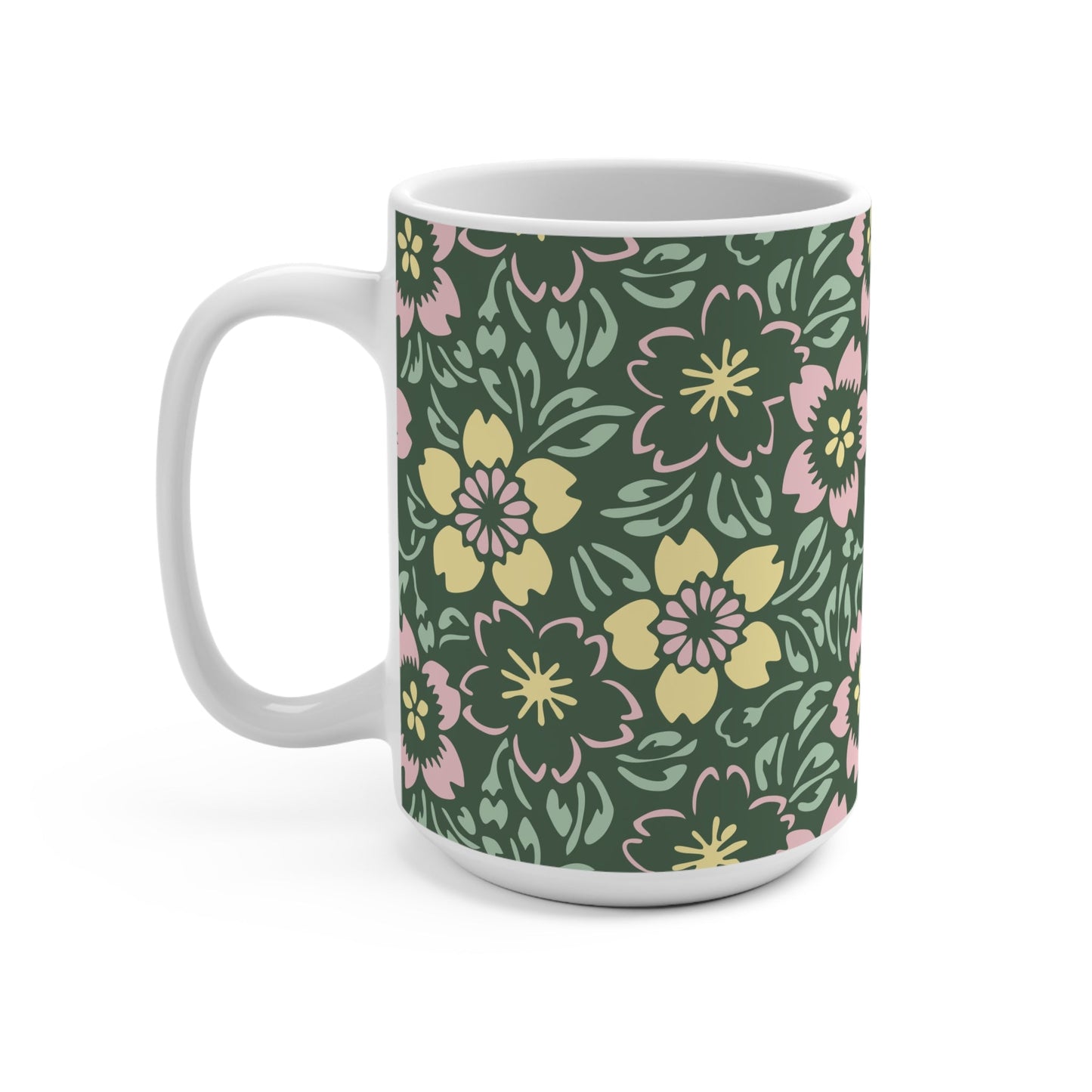 Mug Happy Flowers Mug | 15oz