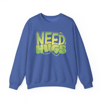 Need Hugs sweatshirt design – warm, comforting graphic for self-care and supportive gifting | variant