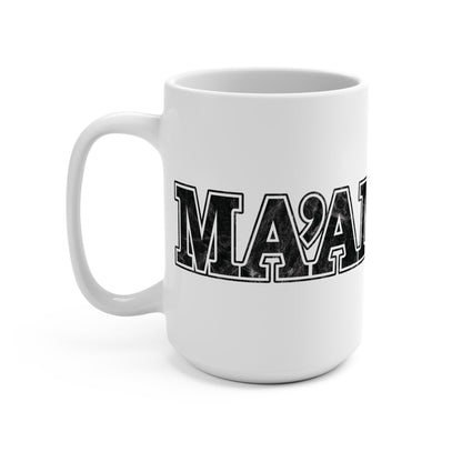Ma’am Yes Ma’am 15oz Coffee Mug with Distressed Typography