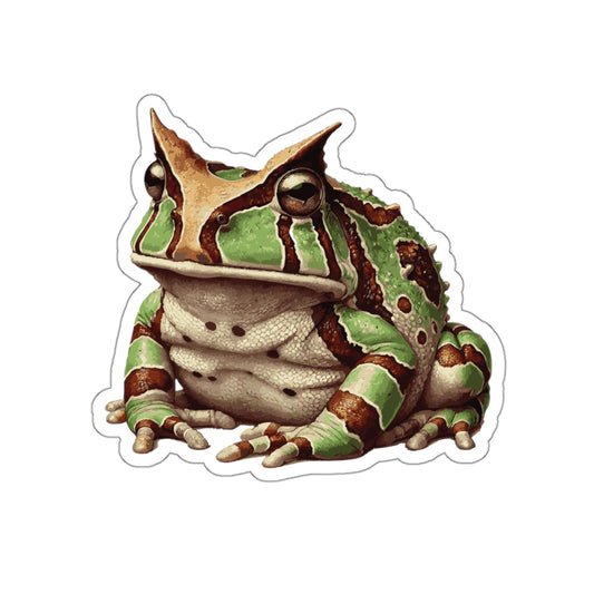 Argentine Horned Frog Stickers | Quirky Frog Gift for Biology Nerds | Peel-and-Play Fun