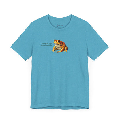 Heather-Aqua-3XL T-Shirt Frog T-Shirt for Herpetology Nerds | 8 Species Available | Unisex Lightweight Biology Tee