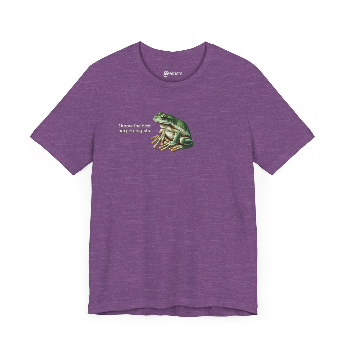 Heather-Team-Purple-3XL T-Shirt Frog T-Shirt for Herpetology Nerds | 8 Species Available | Unisex Lightweight Biology Tee