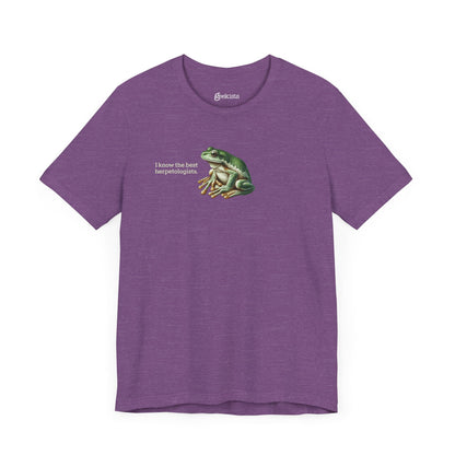 Heather-Team-Purple-3XL T-Shirt Frog T-Shirt for Herpetology Nerds | 8 Species Available | Unisex Lightweight Biology Tee